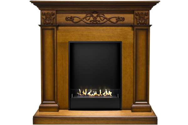 Биокамин в портале Firezo Verona Дуб антик